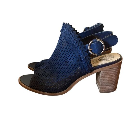 Vince Camuto Shoes Navy Blue Women's Size 8 Slingback Heels - Picture 3 of 11